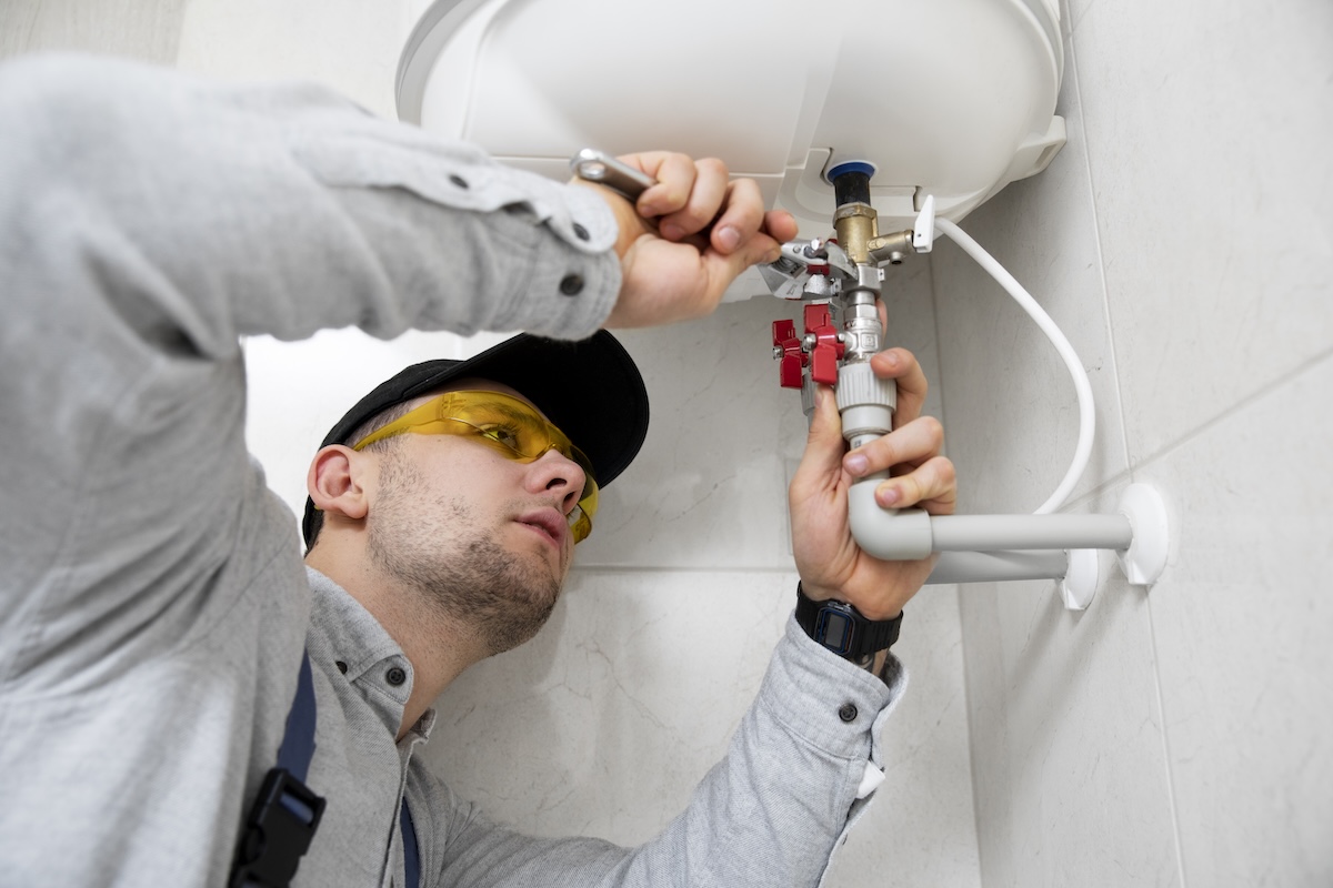repairing water heater